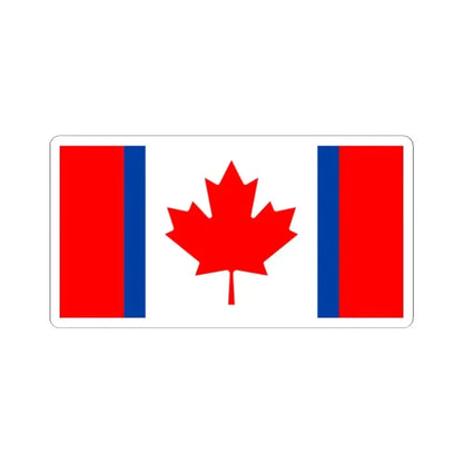 Canadian Duality Flag (Canada) STICKER Vinyl Kiss-Cut Decal 2 Inch White - The Sticker Space