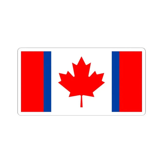 Canadian Duality Flag (Canada) STICKER Vinyl Kiss-Cut Decal 2 Inch White - The Sticker Space