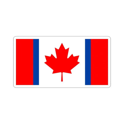 Canadian Duality Flag (Canada) STICKER Vinyl Kiss-Cut Decal 6 Inch White - The Sticker Space