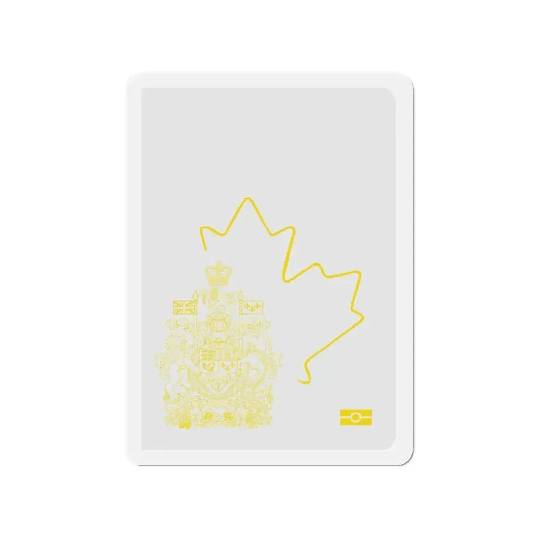 Canadian Emergency Passport - Refrigerator Magnet 3 Inch - The Sticker Space