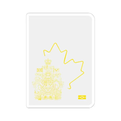 Canadian Emergency Passport - STICKER Vinyl Kiss-Cut Decal 6 Inch White - The Sticker Space