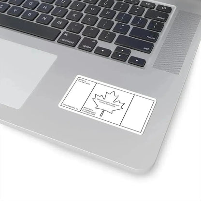Canadian flag construction sheet (Canada) STICKER Vinyl Kiss-Cut Decal - The Sticker Space