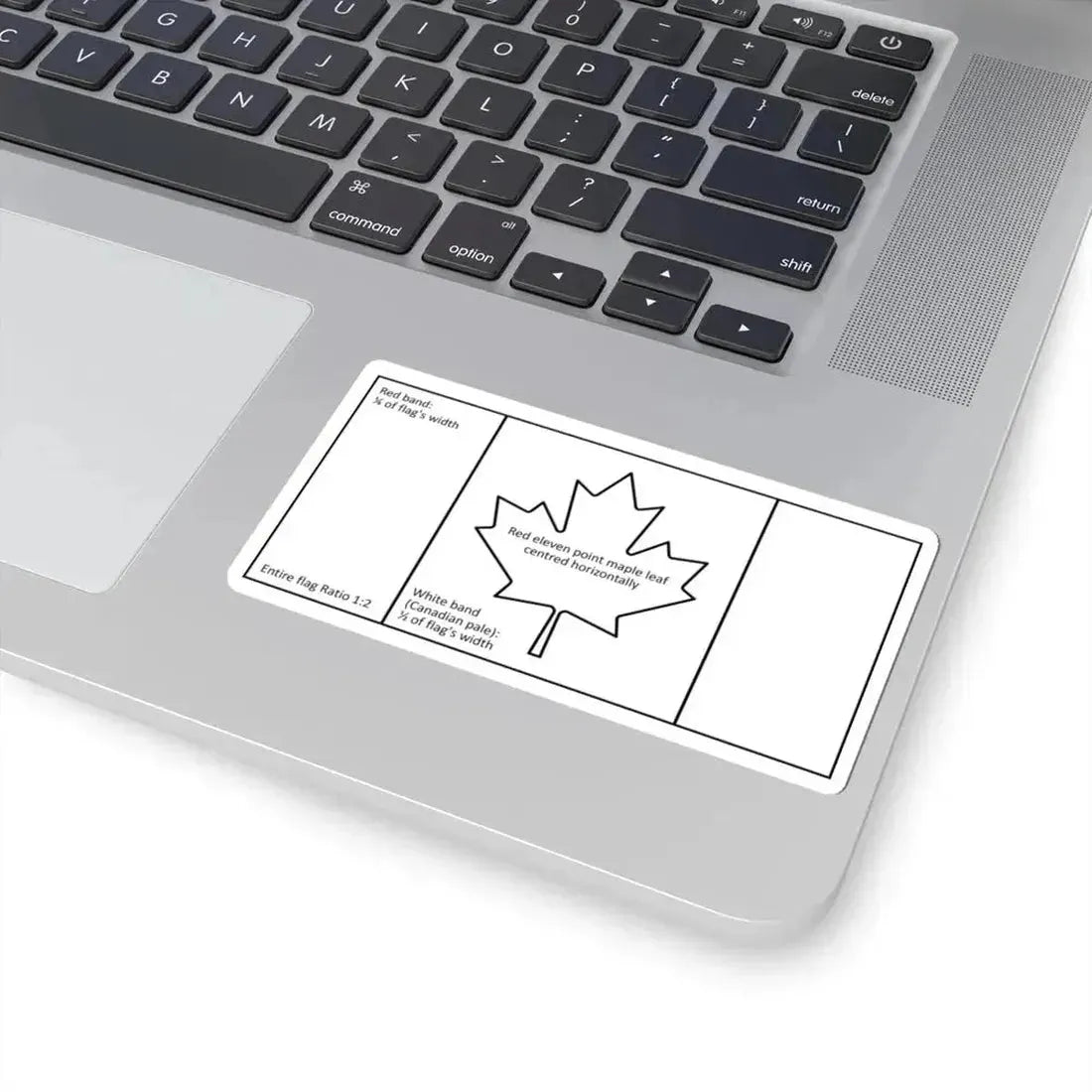 Canadian flag construction sheet (Canada) STICKER Vinyl Kiss-Cut Decal - The Sticker Space