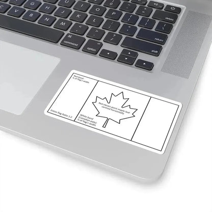 Canadian flag construction sheet (Canada) STICKER Vinyl Kiss-Cut Decal - The Sticker Space