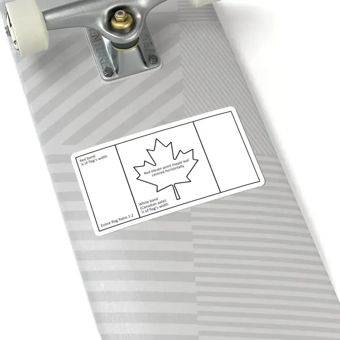 Canadian flag construction sheet (Canada) STICKER Vinyl Kiss-Cut Decal - The Sticker Space