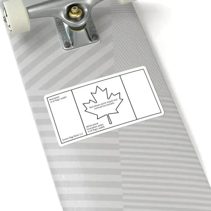 Canadian flag construction sheet (Canada) STICKER Vinyl Kiss-Cut Decal - The Sticker Space