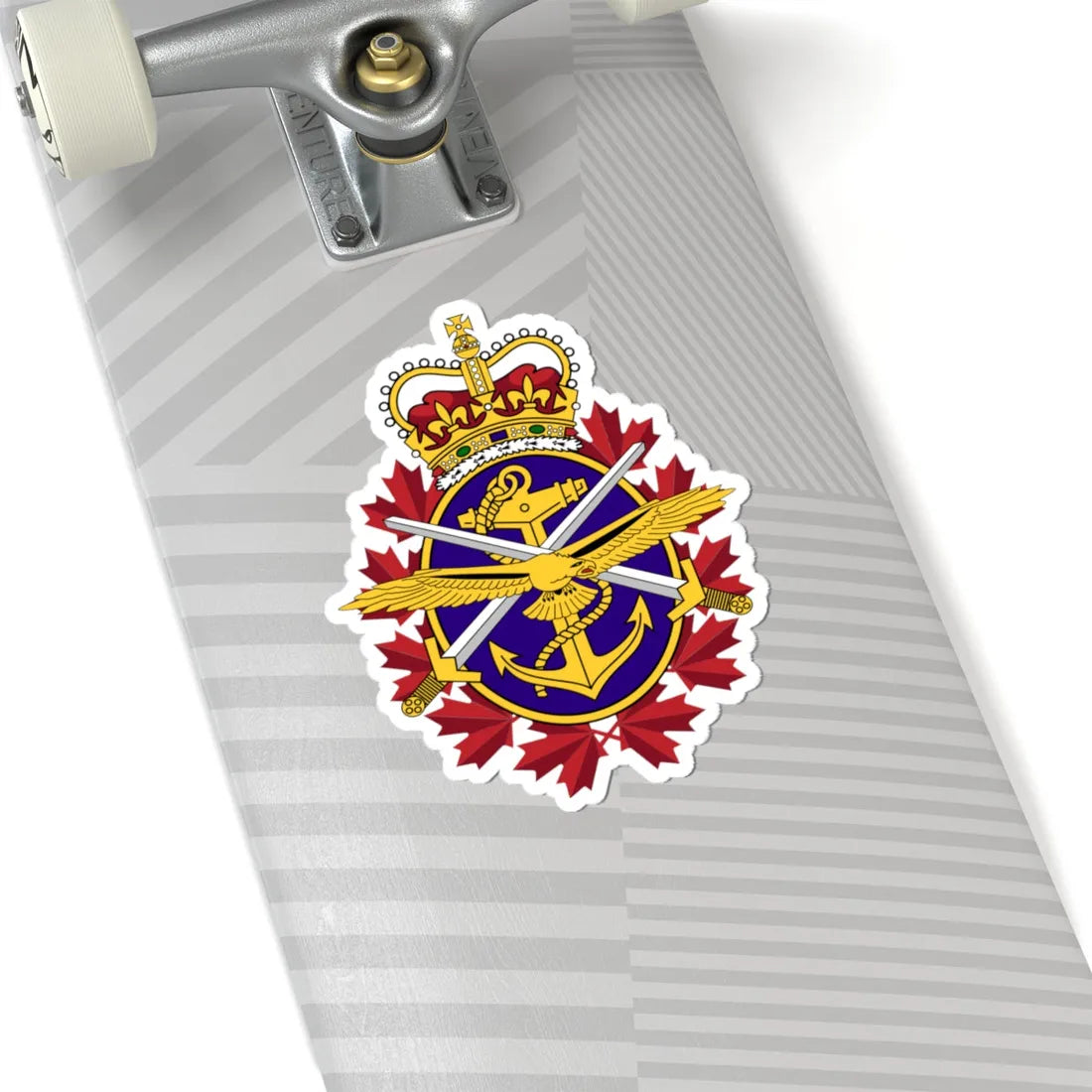Canadian Forces emblem (Canada) (Coat of Arms) STICKER Vinyl Kiss-Cut Decal - The Sticker Space