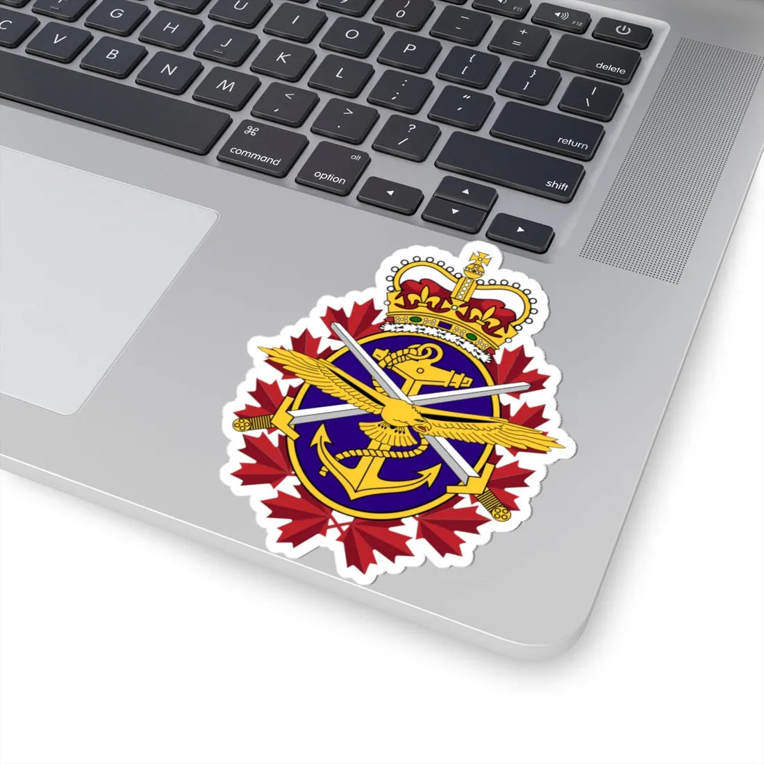 Canadian Forces emblem (Canada) (Coat of Arms) STICKER Vinyl Kiss-Cut Decal - The Sticker Space