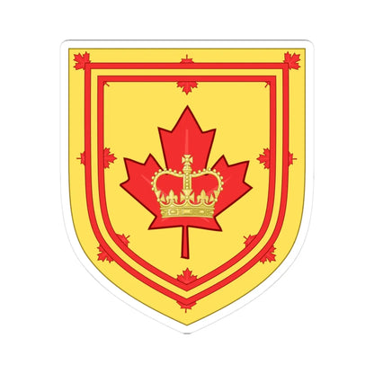 Canadian Monarchist League CoA (Canada) (Coat of Arms) STICKER Vinyl Kiss-Cut Decal 3 Inch White - The Sticker Space
