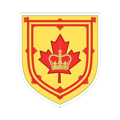 Canadian Monarchist League CoA (Canada) (Coat of Arms) STICKER Vinyl Kiss-Cut Decal 4 Inch White - The Sticker Space