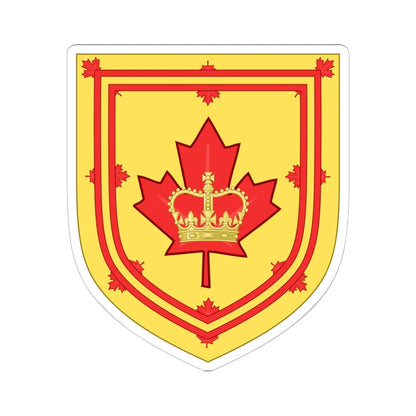 Canadian Monarchist League CoA (Canada) (Coat of Arms) STICKER Vinyl Kiss-Cut Decal 6 Inch White - The Sticker Space