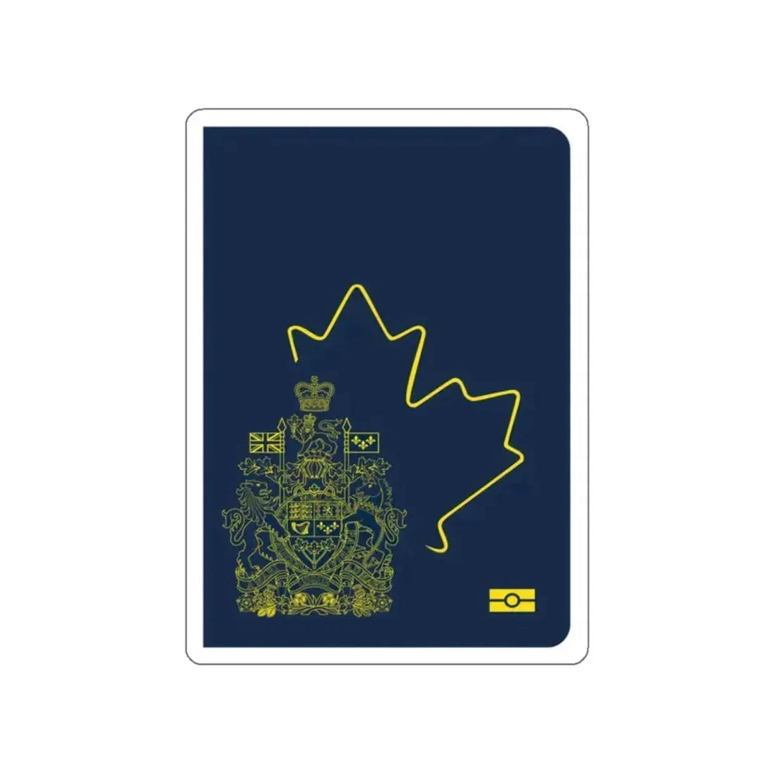 Canadian Passport STICKER Vinyl Die-Cut Decal 2 Inch - The Sticker Space