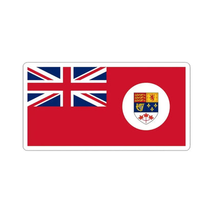 Canadian Red Ensign 1957-1965 with disc (Canada) STICKER Vinyl Kiss-Cut Decal 6 Inch White - The Sticker Space