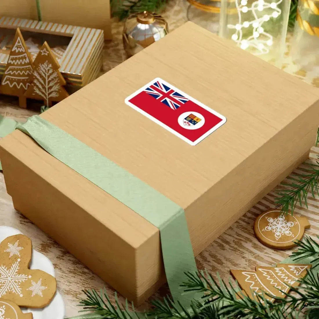 Canadian Red Ensign 1957-1965 with disc (Canada) STICKER Vinyl Kiss-Cut Decal - The Sticker Space