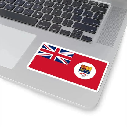 Canadian Red Ensign 1957-1965 with disc (Canada) STICKER Vinyl Kiss-Cut Decal - The Sticker Space
