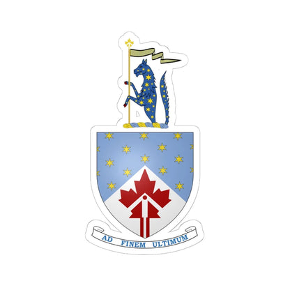 Canadian Space Agency Coat of Arms (Canada) (Coat of Arms) STICKER Vinyl Kiss-Cut Decal 6 Inch White - The Sticker Space