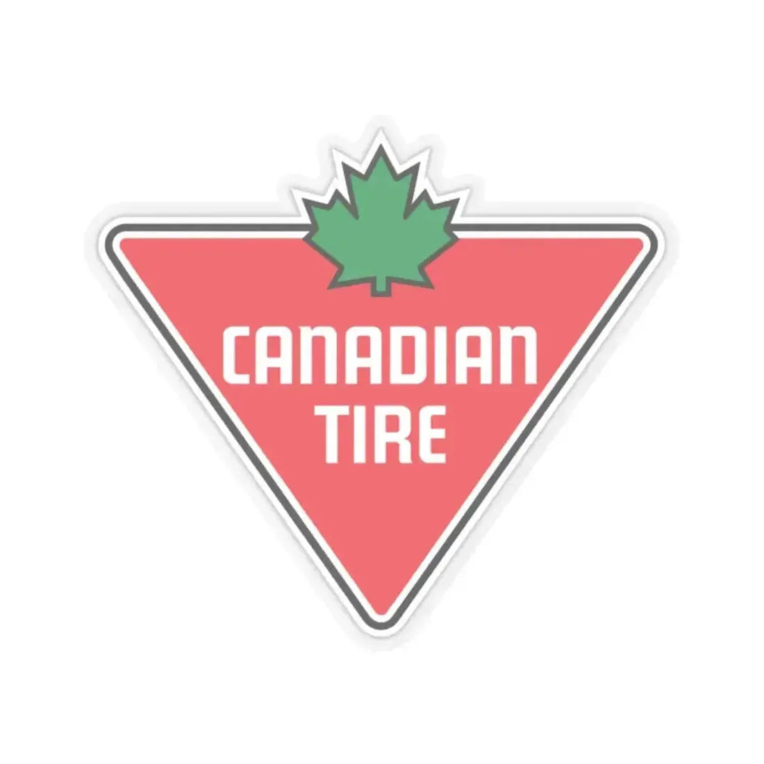 Canadian Tire Corporation Limited (Logo) STICKER Vinyl Kiss-Cut Decal 2 Inch Transparent - The Sticker Space