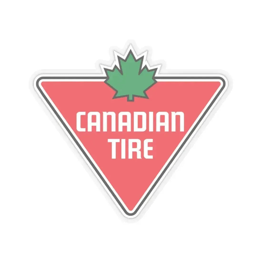 Canadian Tire Corporation Limited (Logo) STICKER Vinyl Kiss-Cut Decal 3 Inch Transparent - The Sticker Space