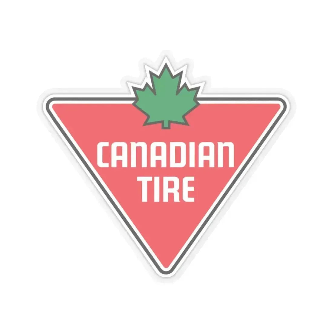 Canadian Tire Corporation Limited (Logo) STICKER Vinyl Kiss-Cut Decal 4 Inch Transparent - The Sticker Space