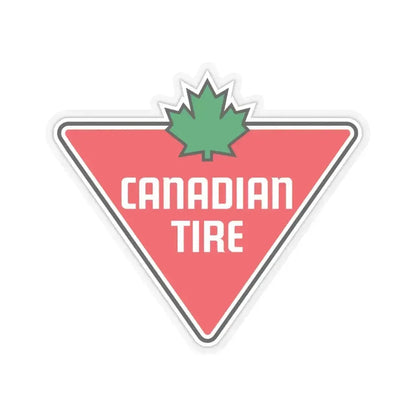 Canadian Tire Corporation Limited (Logo) STICKER Vinyl Kiss-Cut Decal 4 Inch Transparent - The Sticker Space