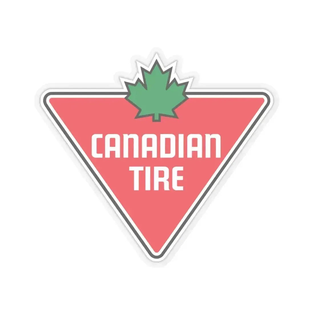 Canadian Tire Corporation Limited (Logo) STICKER Vinyl Kiss-Cut Decal 6 Inch Transparent - The Sticker Space