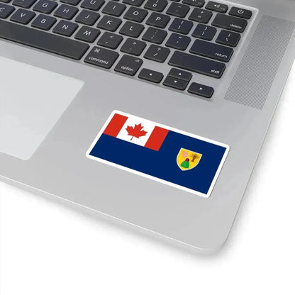 Canadian Turks and Caicos flag (Canada) STICKER Vinyl Kiss-Cut Decal - The Sticker Space