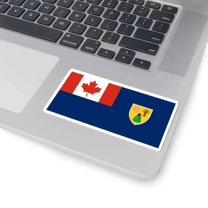 Canadian Turks and Caicos flag (Canada) STICKER Vinyl Kiss-Cut Decal - The Sticker Space