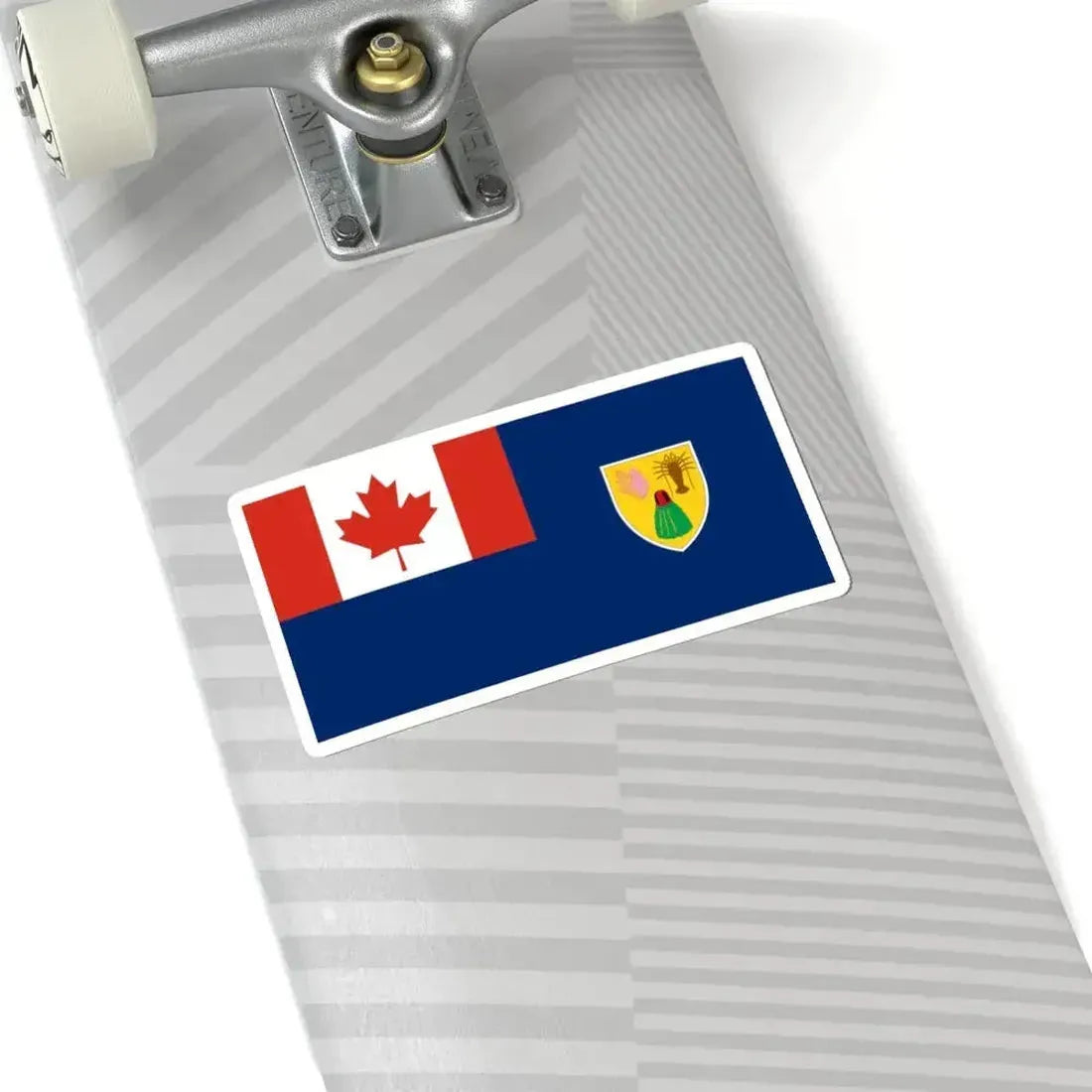 Canadian Turks and Caicos flag (Canada) STICKER Vinyl Kiss-Cut Decal - The Sticker Space