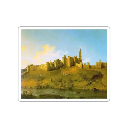 CANALETTO - Alnwick Castle at Northumberland (Artwork) STICKER Vinyl Die-Cut Decal - The Sticker Space