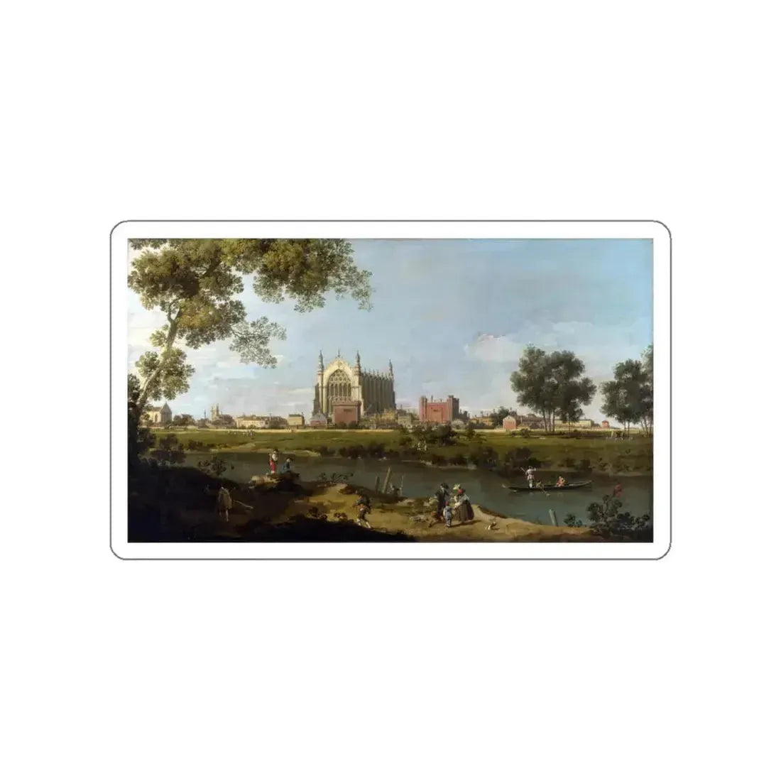 CANALETTO - Eton College (Artwork) STICKER Vinyl Die-Cut Decal White Die-Cut 4 Inch - The Sticker Space