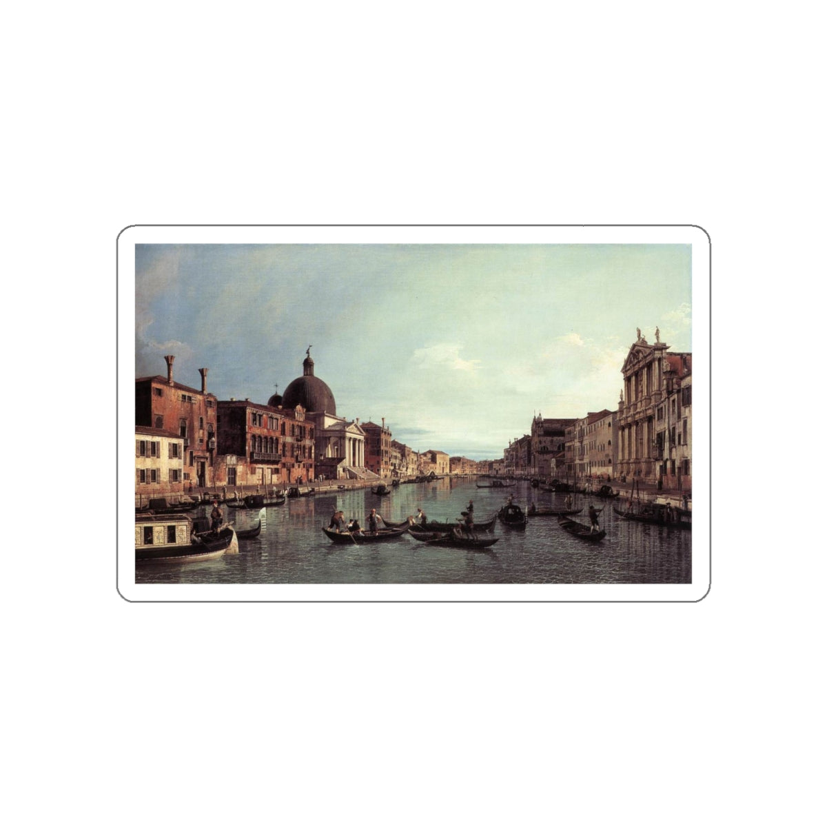 CANALETTO - Grand Canal (Artwork) STICKER Vinyl Die-Cut Decal-White-The Sticker Space