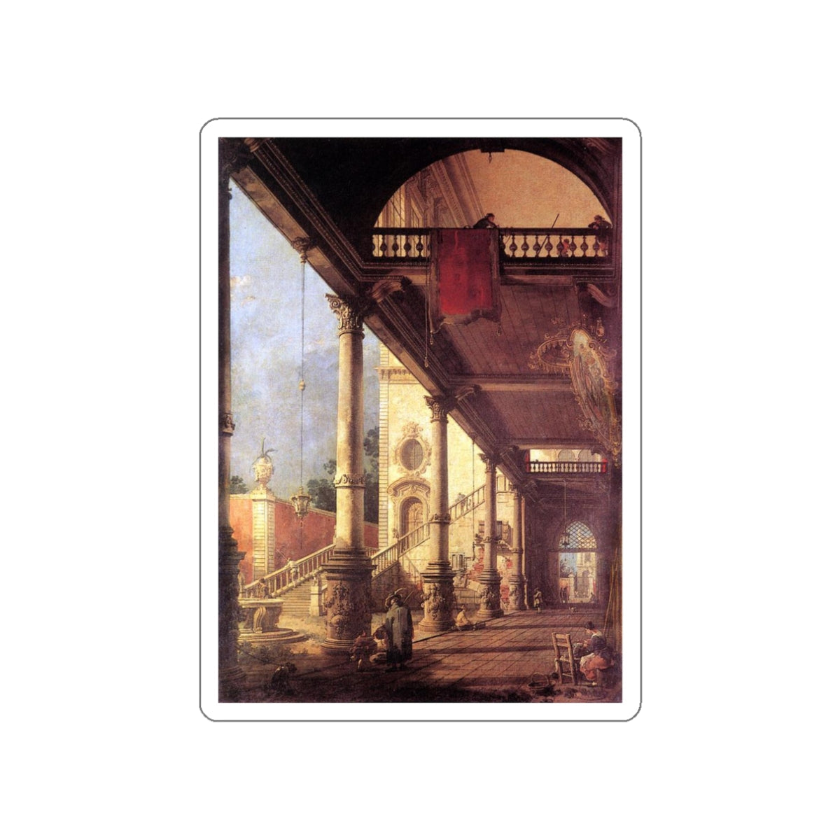 CANALETTO - Perspective 2 (Artwork) STICKER Vinyl Die-Cut Decal-White-The Sticker Space