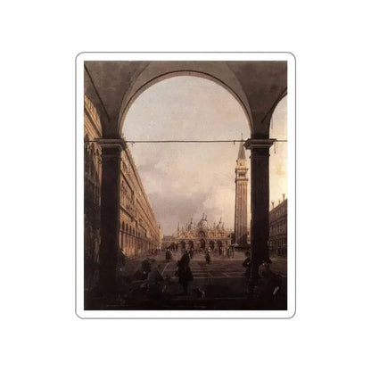 CANALETTO - Piazza San Marco 4 (Artwork) STICKER Vinyl Die-Cut Decal White Die-Cut 4 Inch - The Sticker Space