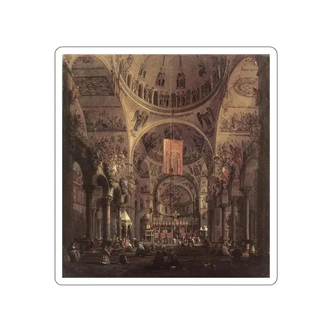 CANALETTO - San Marco (Artwork) STICKER Vinyl Die-Cut Decal White Die-Cut 3 Inch - The Sticker Space