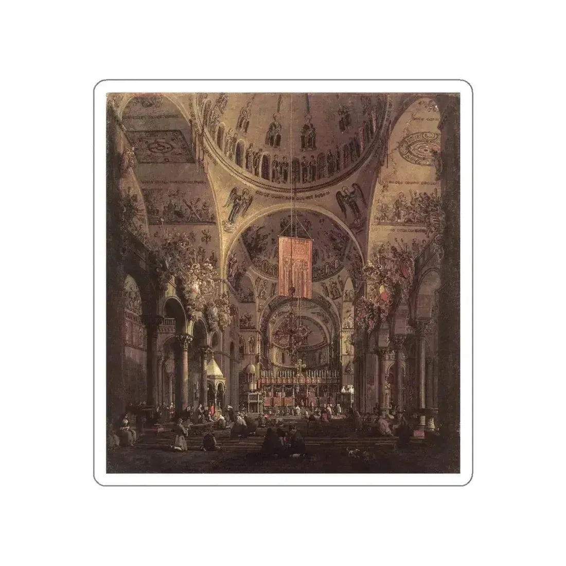 CANALETTO - San Marco (Artwork) STICKER Vinyl Die-Cut Decal White Die-Cut 5 Inch - The Sticker Space