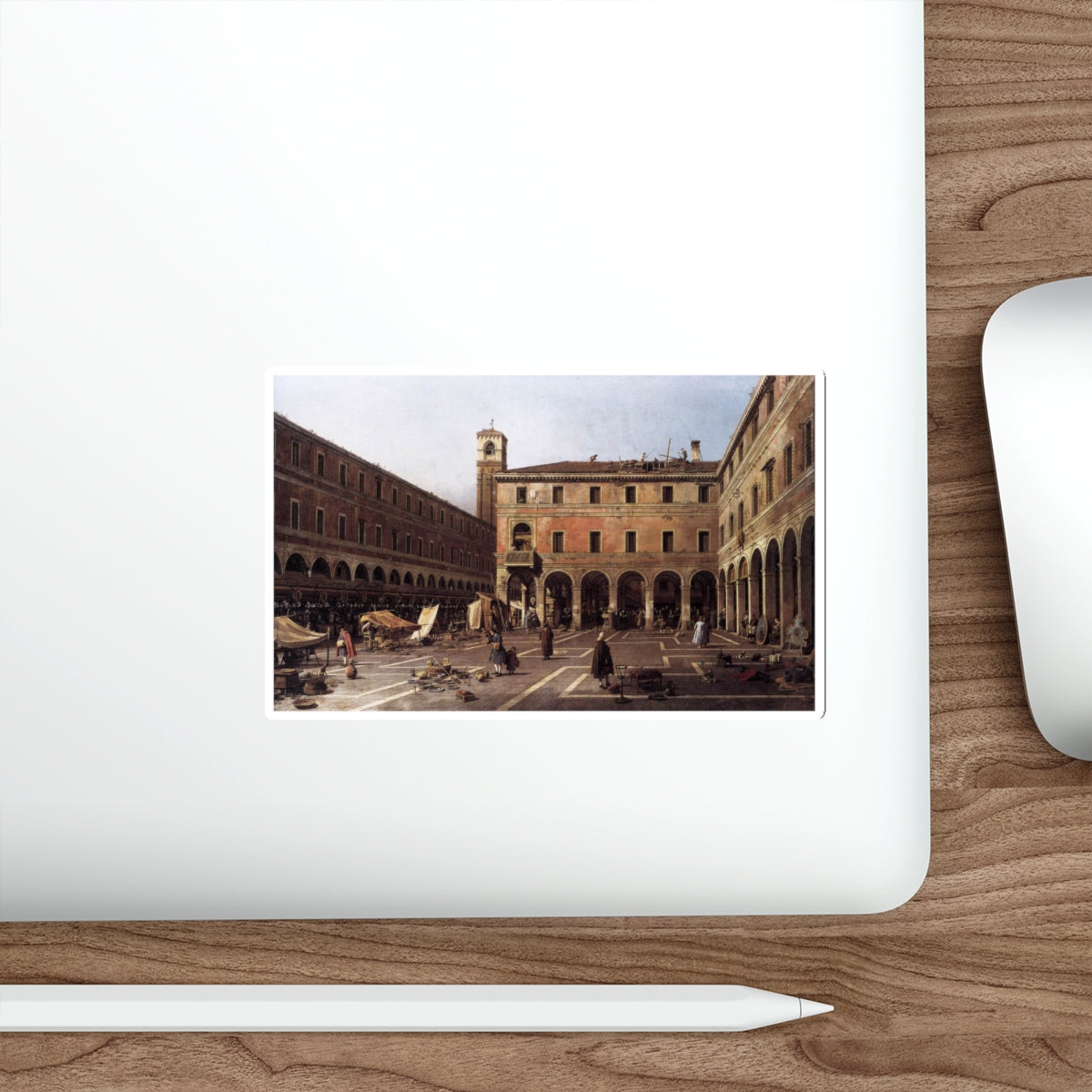 CANALETTO - The Campo di Rialto (Artwork) STICKER Vinyl Die-Cut Decal-The Sticker Space