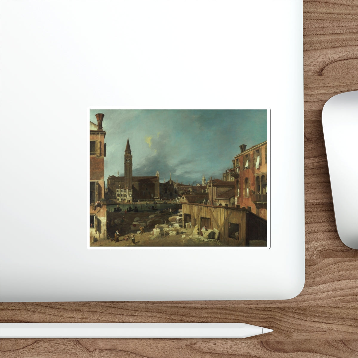 CANALETTO - The Stonemason's Yard (Artwork) STICKER Vinyl Die-Cut Decal-The Sticker Space