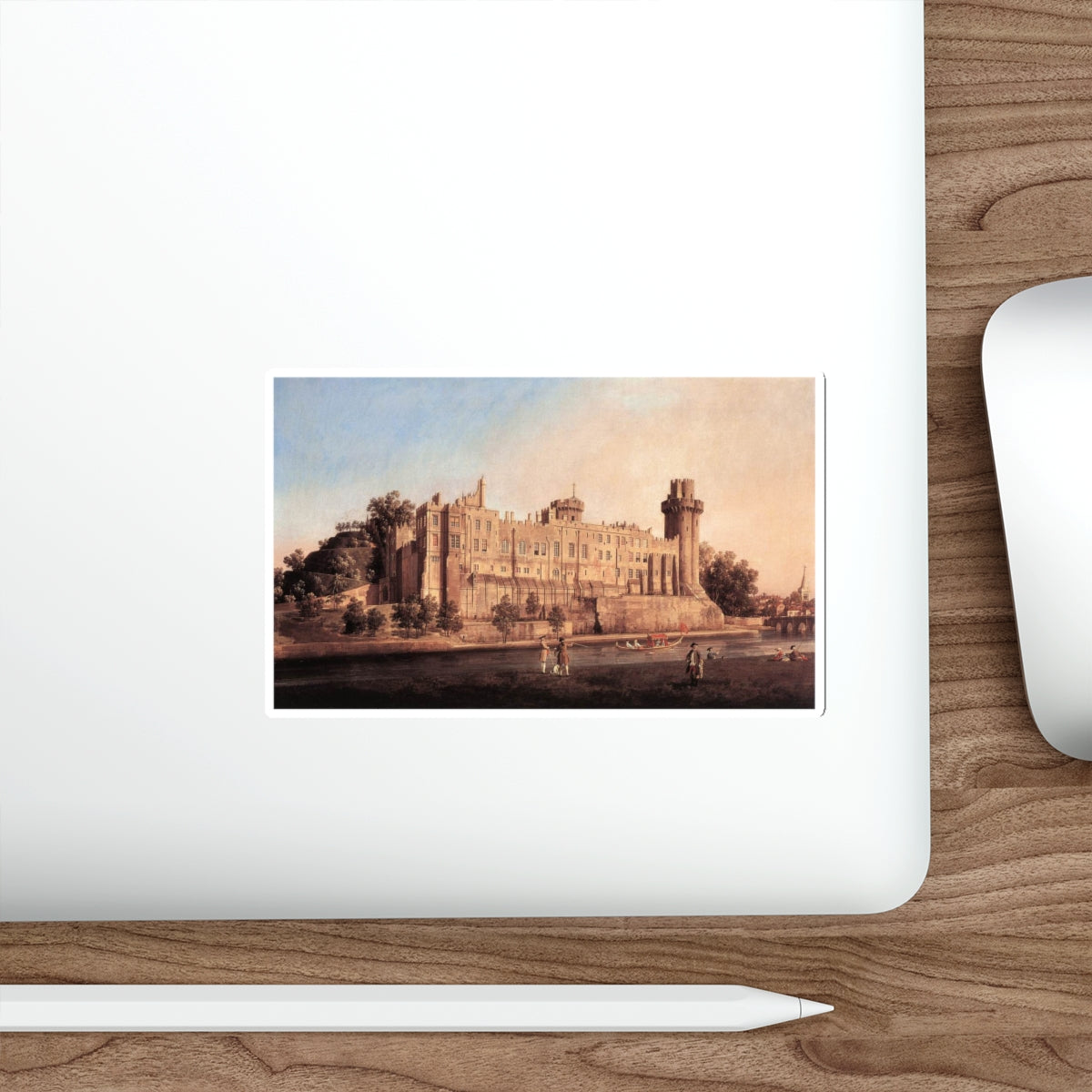 CANALETTO - Warwick Castle (Artwork) STICKER Vinyl Die-Cut Decal-The Sticker Space