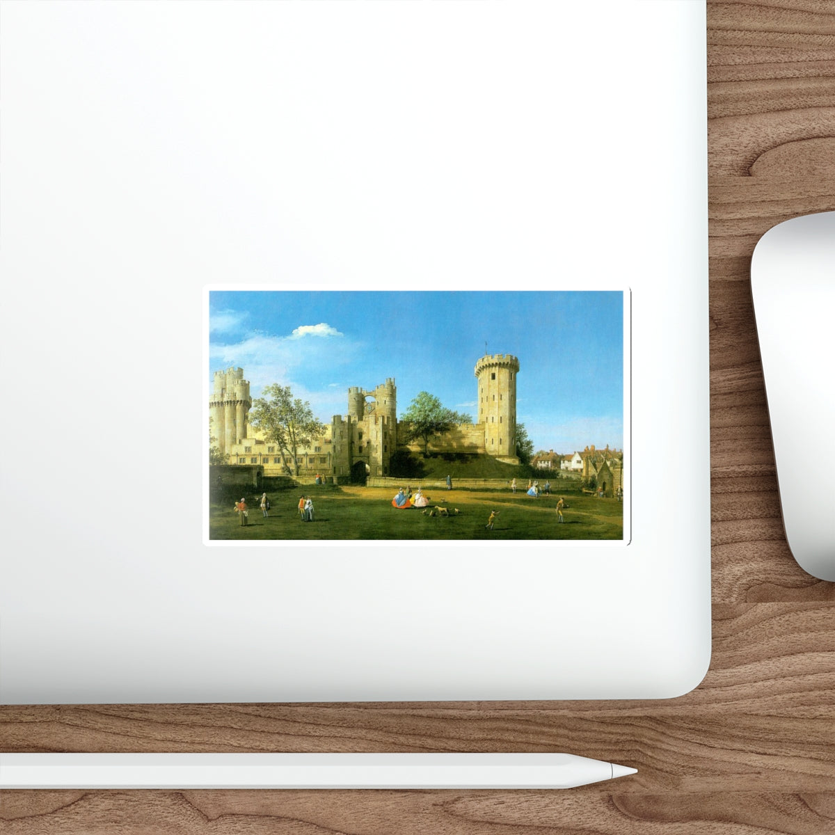 CANALETTO - Warwick Castle2 (Artwork) STICKER Vinyl Die-Cut Decal-The Sticker Space