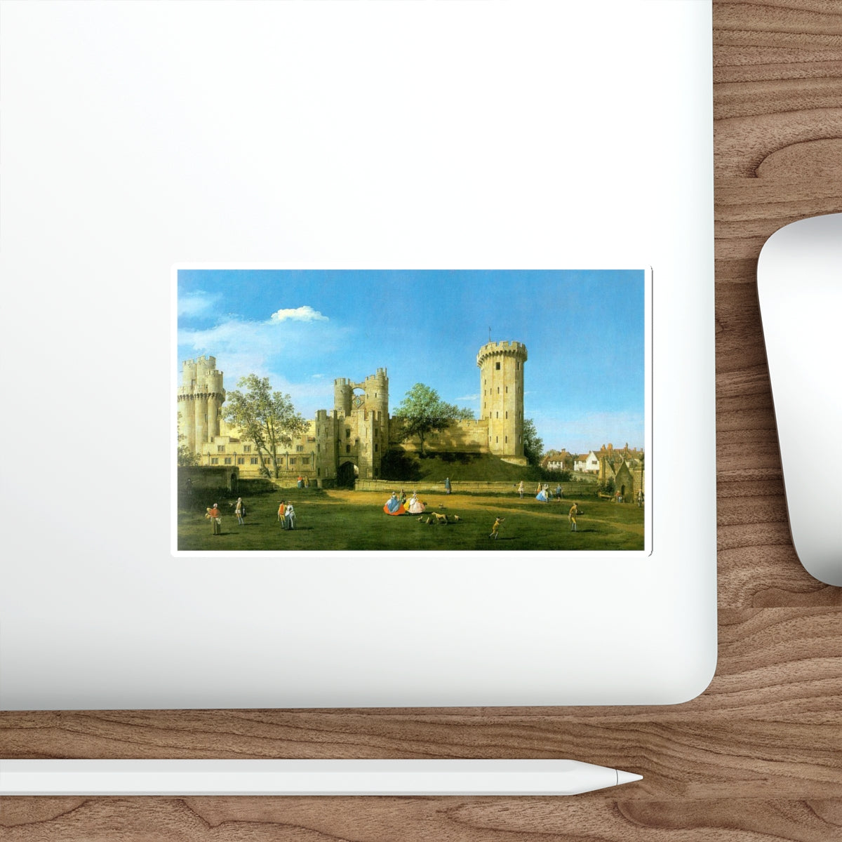 CANALETTO - Warwick Castle2 (Artwork) STICKER Vinyl Die-Cut Decal-The Sticker Space