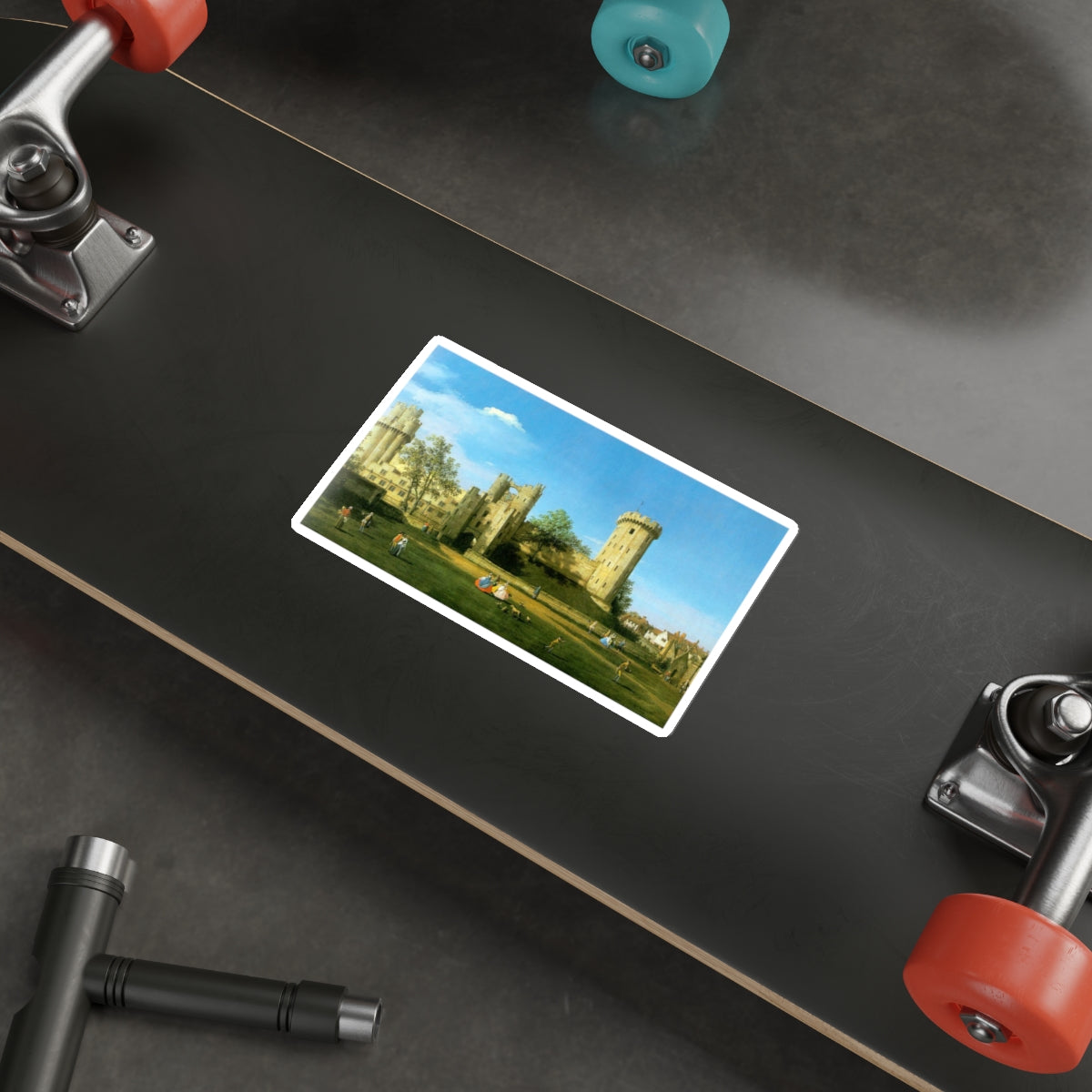 CANALETTO - Warwick Castle2 (Artwork) STICKER Vinyl Die-Cut Decal-The Sticker Space