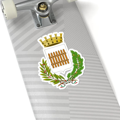 Cancello ed Arnone-Stemma city crown (Italy) (Coat of Arms) STICKER Vinyl Kiss-Cut Decal - The Sticker Space