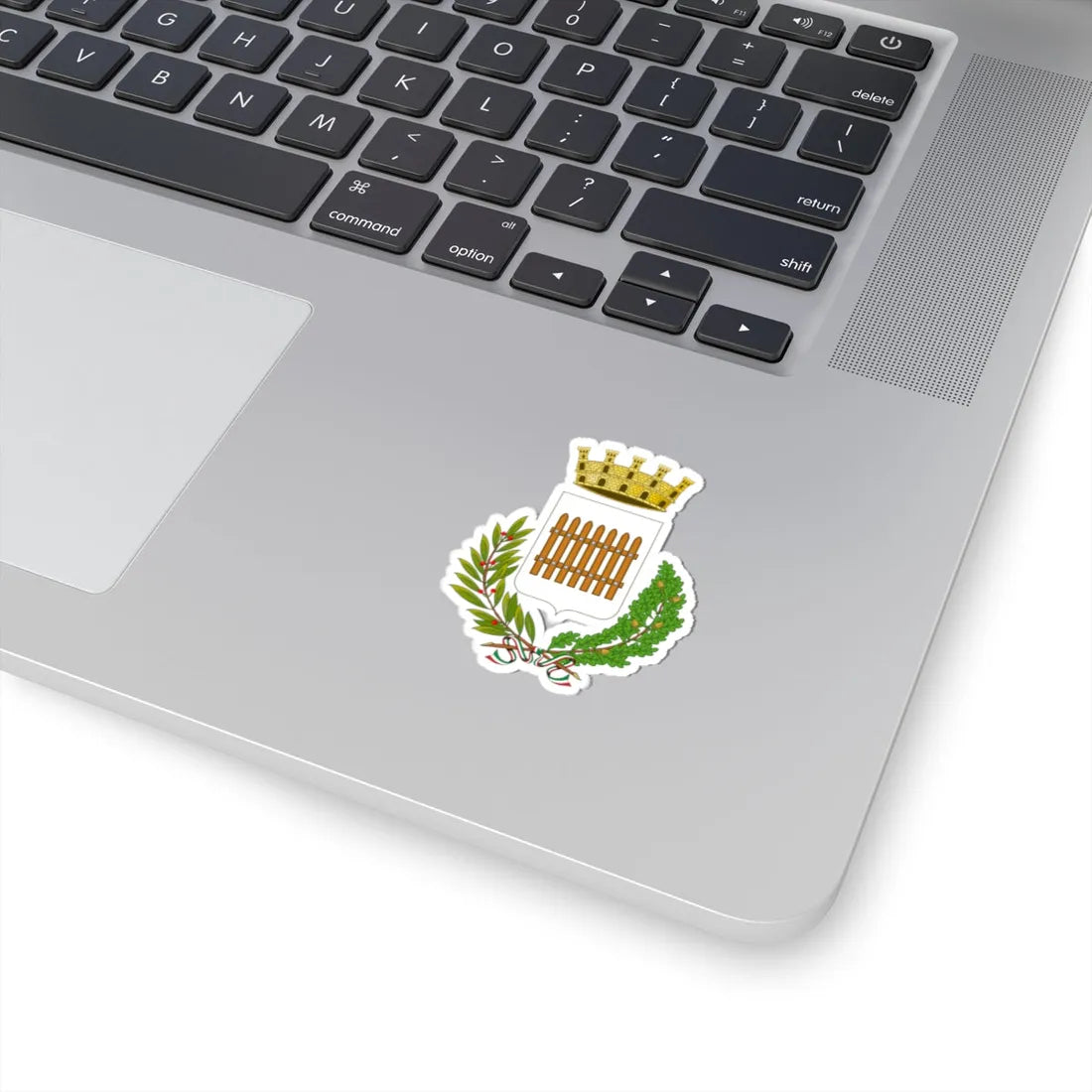 Cancello ed Arnone-Stemma city crown (Italy) (Coat of Arms) STICKER Vinyl Kiss-Cut Decal - The Sticker Space