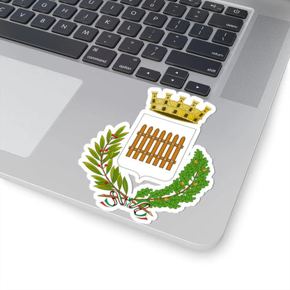 Cancello ed Arnone-Stemma city crown (Italy) (Coat of Arms) STICKER Vinyl Kiss-Cut Decal - The Sticker Space