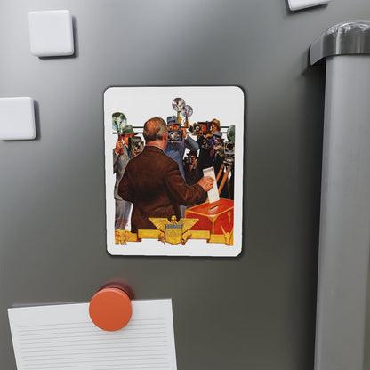 Candidate Voting, The Saturday Evening Post cover, November 7, 1936 (Magazine Illustration) Refrigerator Magnet-The Sticker Space