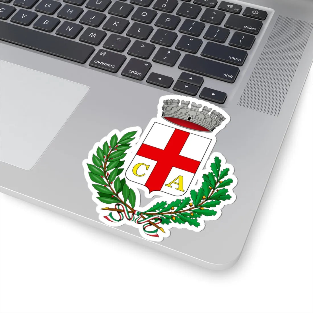 Candiolo-Stemma (Italy) (Coat of Arms) STICKER Vinyl Kiss-Cut Decal - The Sticker Space