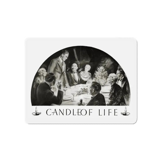 Candle Of Life, Woman's World, December 1936 (Magazine Illustration) Refrigerator Magnet 6 Inch - The Sticker Space