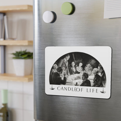 Candle Of Life, Woman's World, December 1936 (Magazine Illustration) Refrigerator Magnet-The Sticker Space