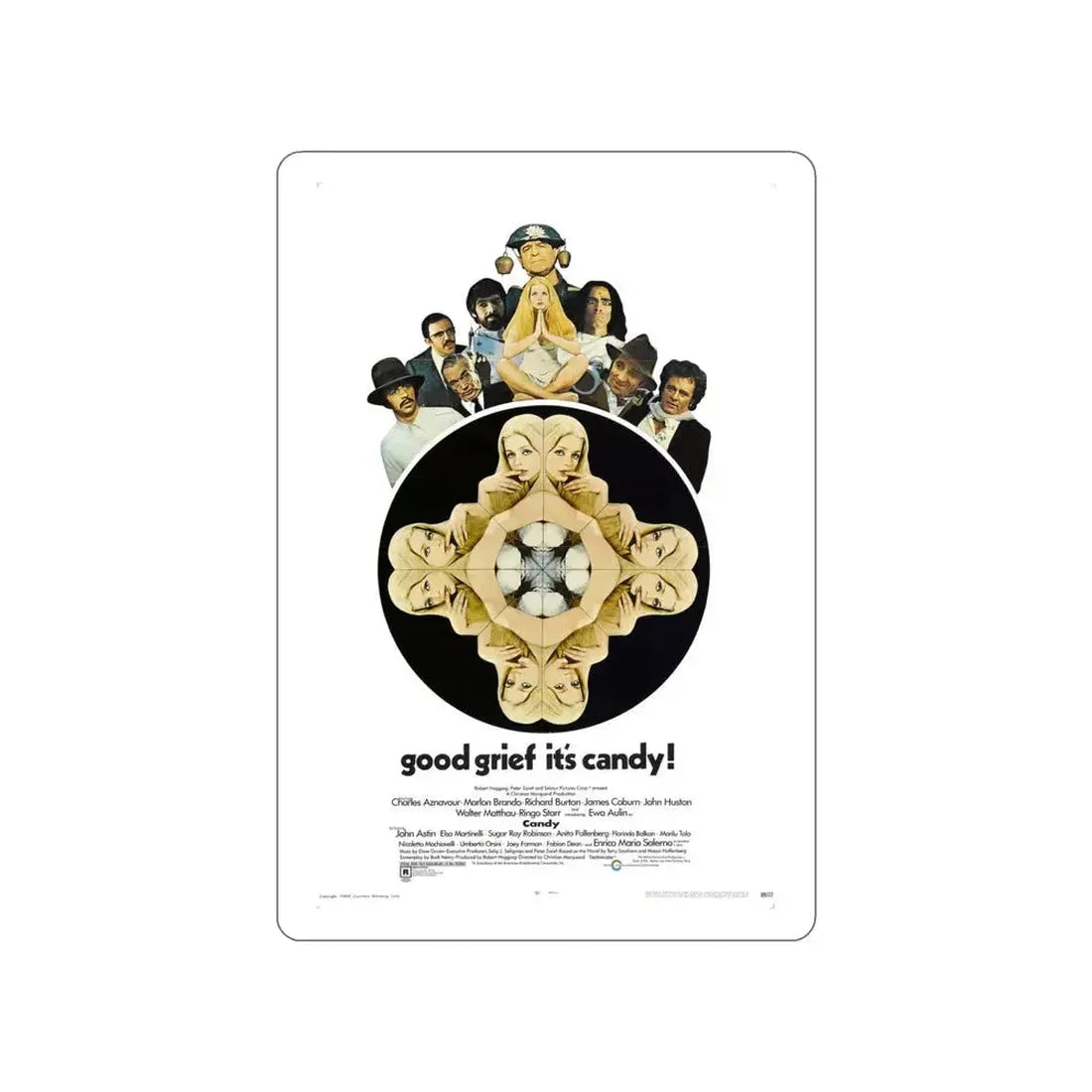 CANDY 1968 Movie Poster STICKER Vinyl Die-Cut Decal 6 Inch - The Sticker Space