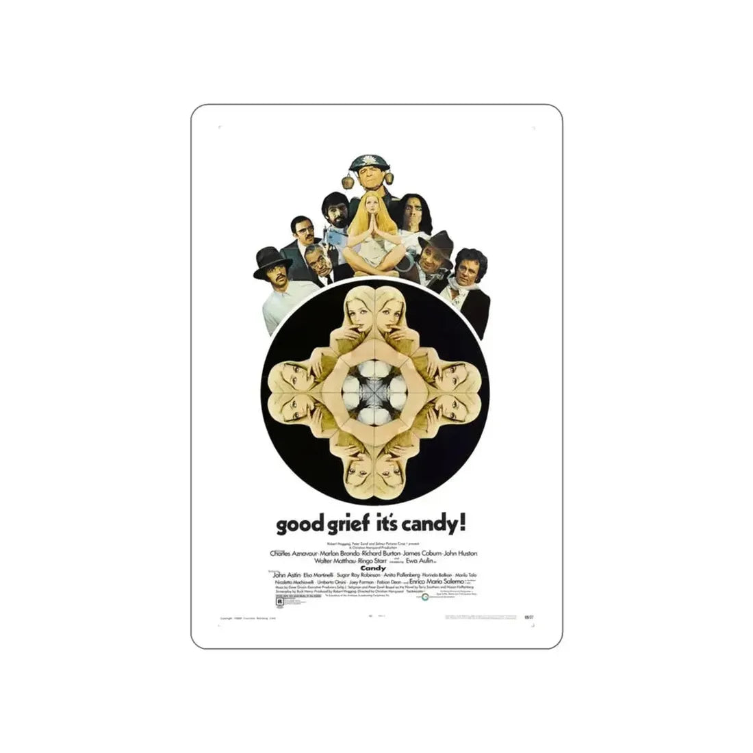 CANDY 1968 Movie Poster STICKER Vinyl Die-Cut Decal - The Sticker Space